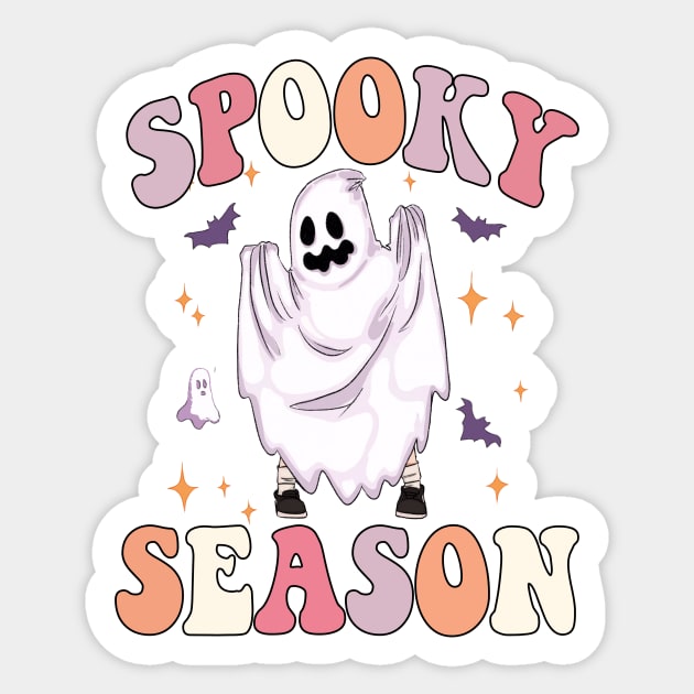 Spooky Season Ghost Boo Halloween Sticker by The WYLD Tribe